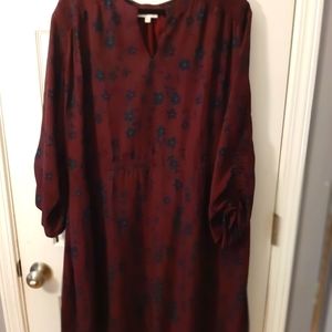 Women's Dress with Ruched Sleeves